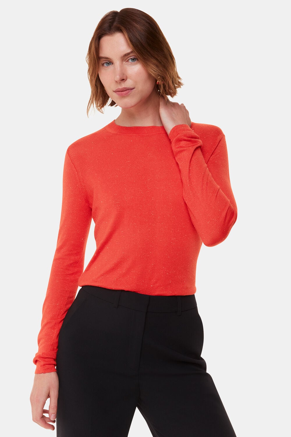 Red Annie Sparkle Crew Neck
