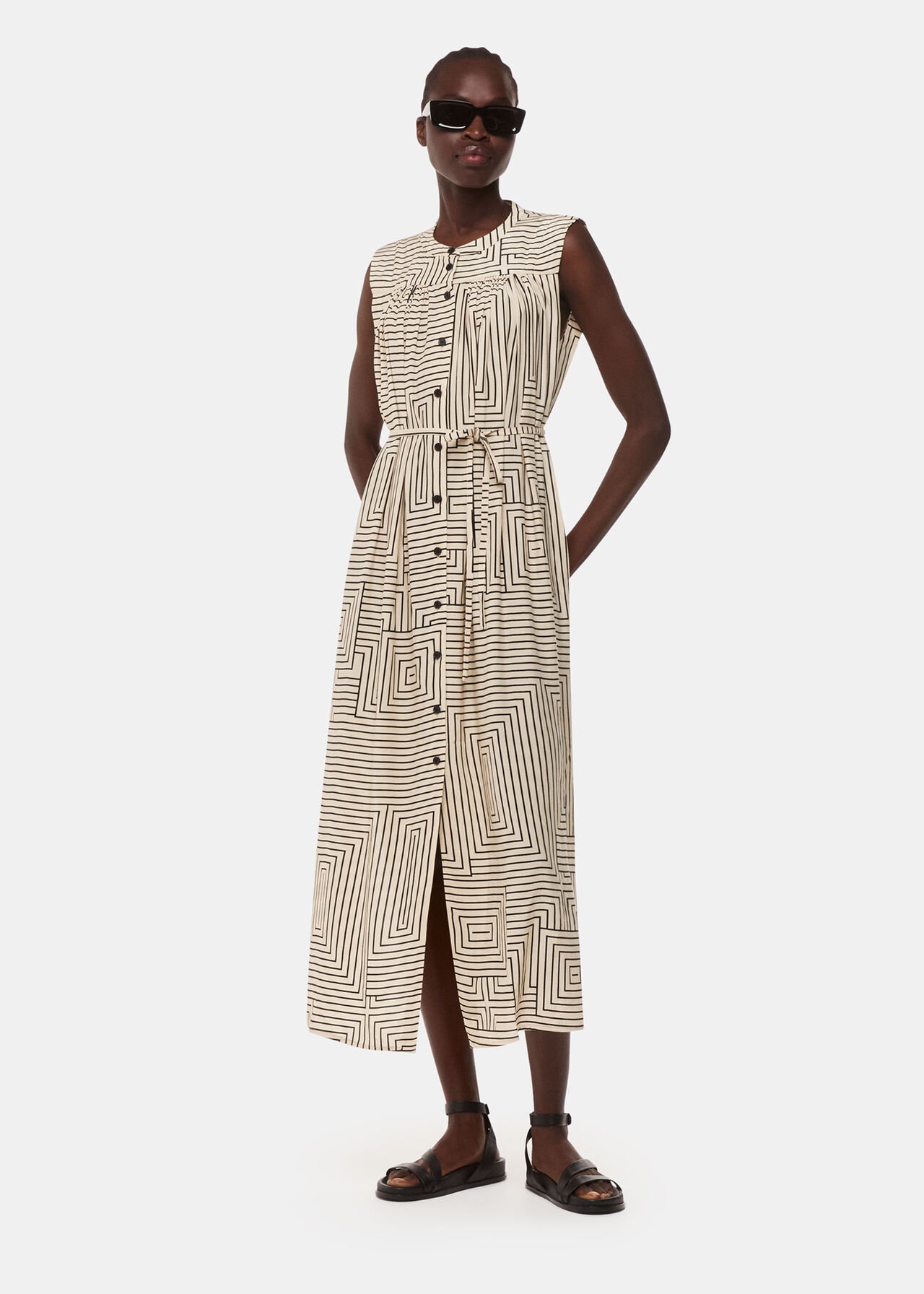 Angled Stripe Ilana Dress
