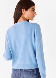 Button Front V Neck Cardigan