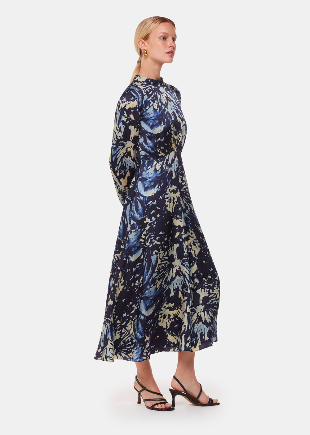 Dazzled Floral Satin Dress