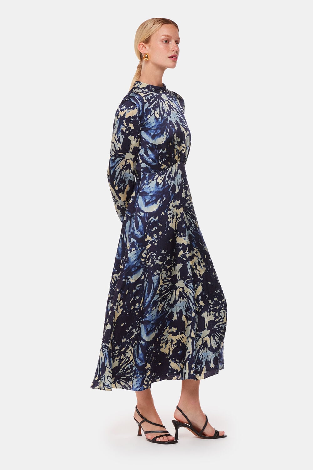 Dazzled Floral Satin Dress