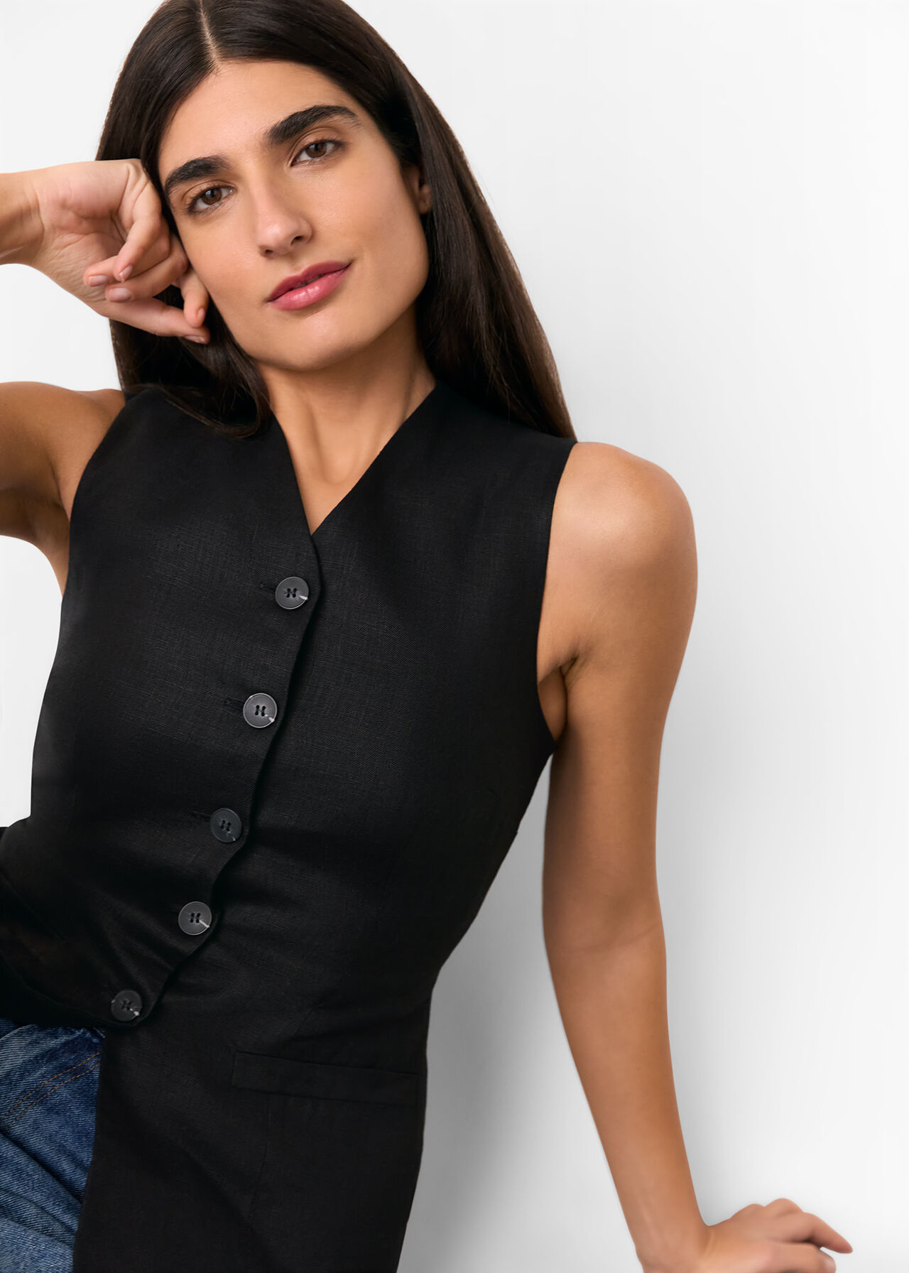 Molly Linen Waistcoat