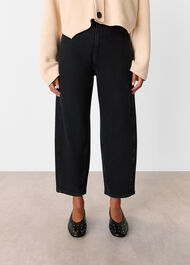 Petite Stretch Barrel Leg Jean