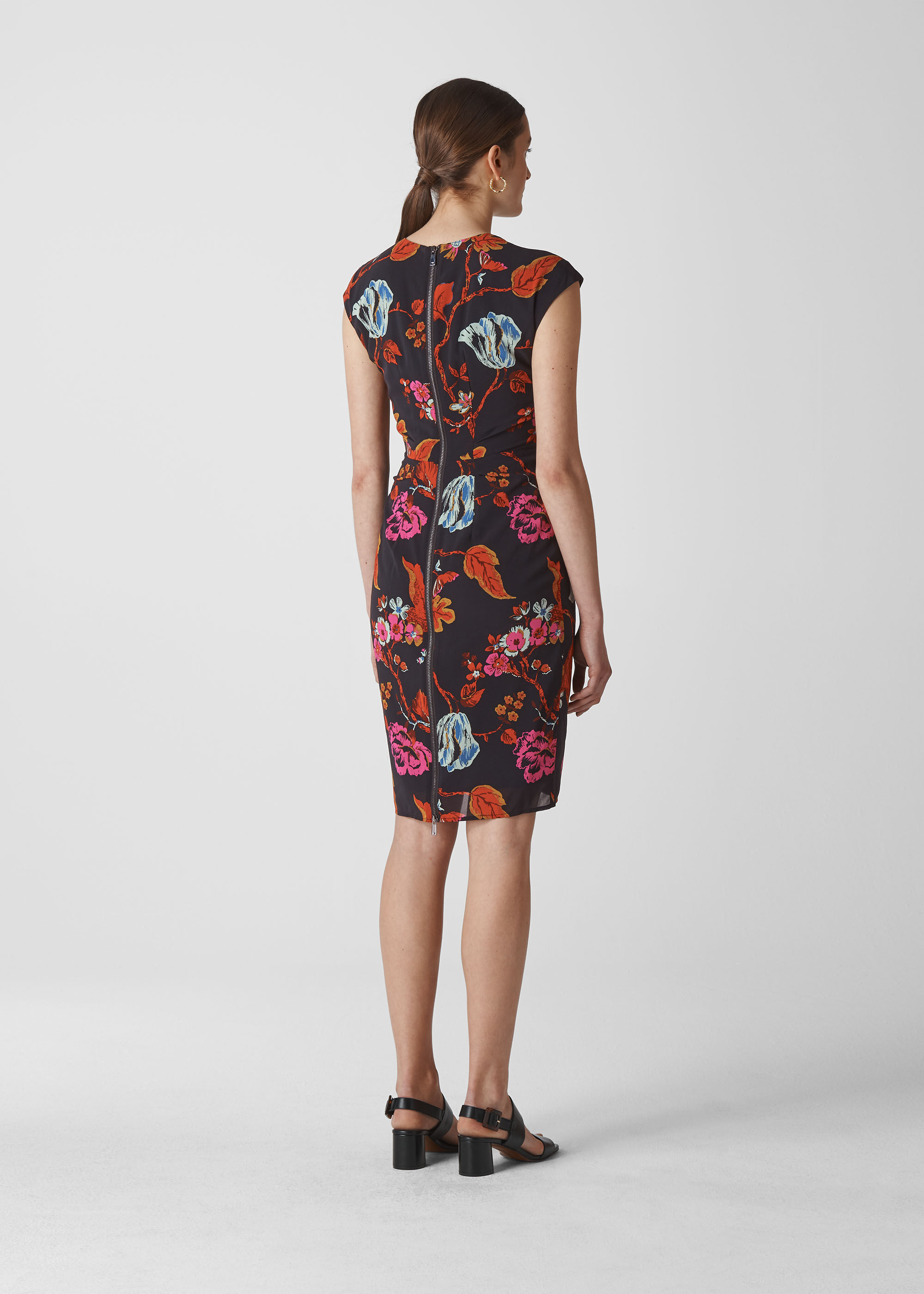 Whistles silk outlet bodycon dress
