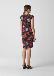 Scarf Print Silk Bodycon Multicolour