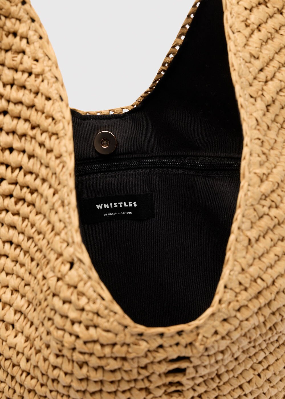 Triangular Straw Tote