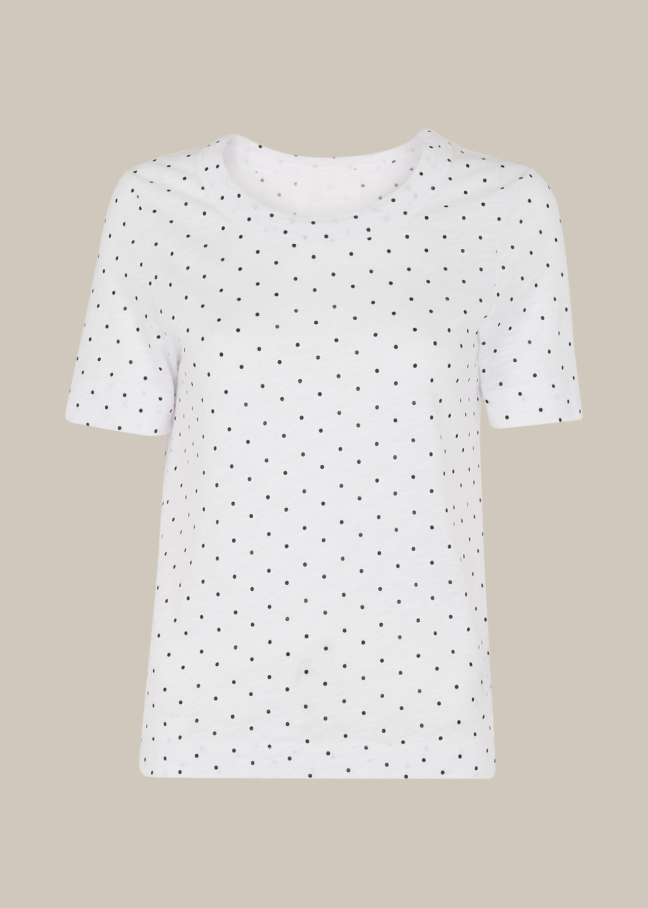 Rosa Double Trim Spot T-Shirt White/Multi