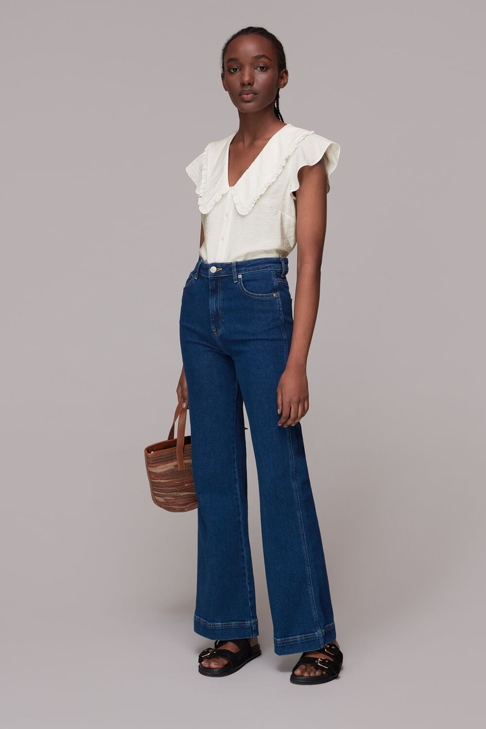 Short Sleeve Collar Top