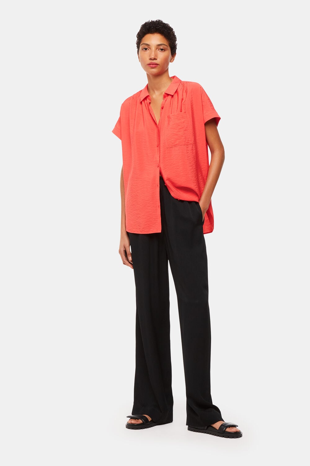 Coral Nicola Button Up Shirt