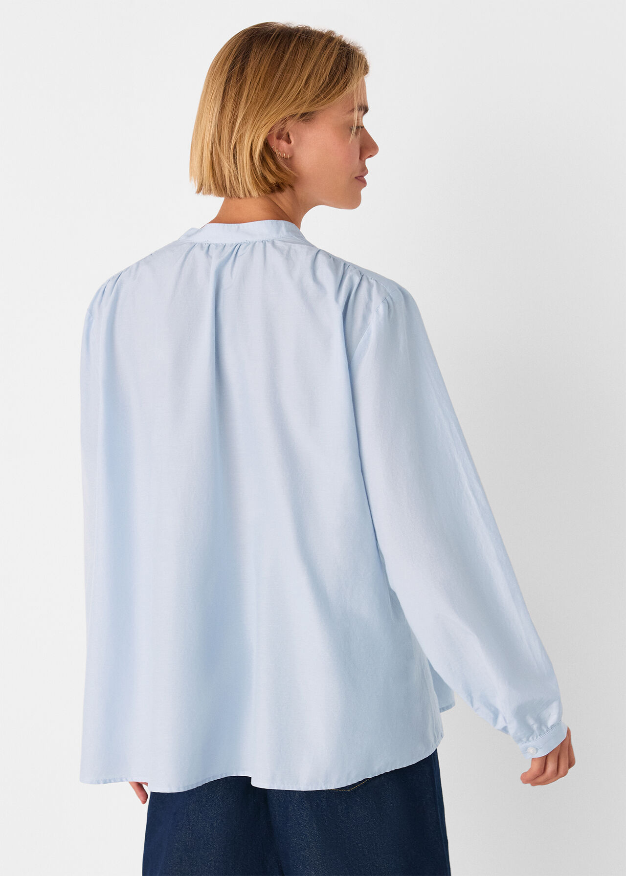 Silk Cotton Trapeze Shirt
