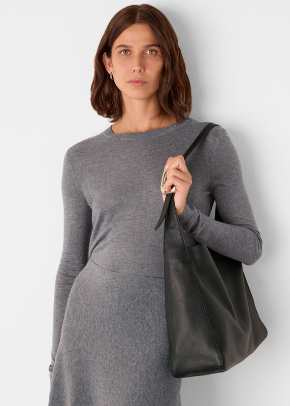 Grey Annie Sparkle Crew Neck
