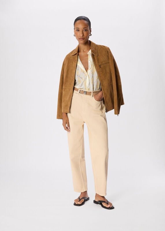 Yellow Ditsy Stem Textured Shirt