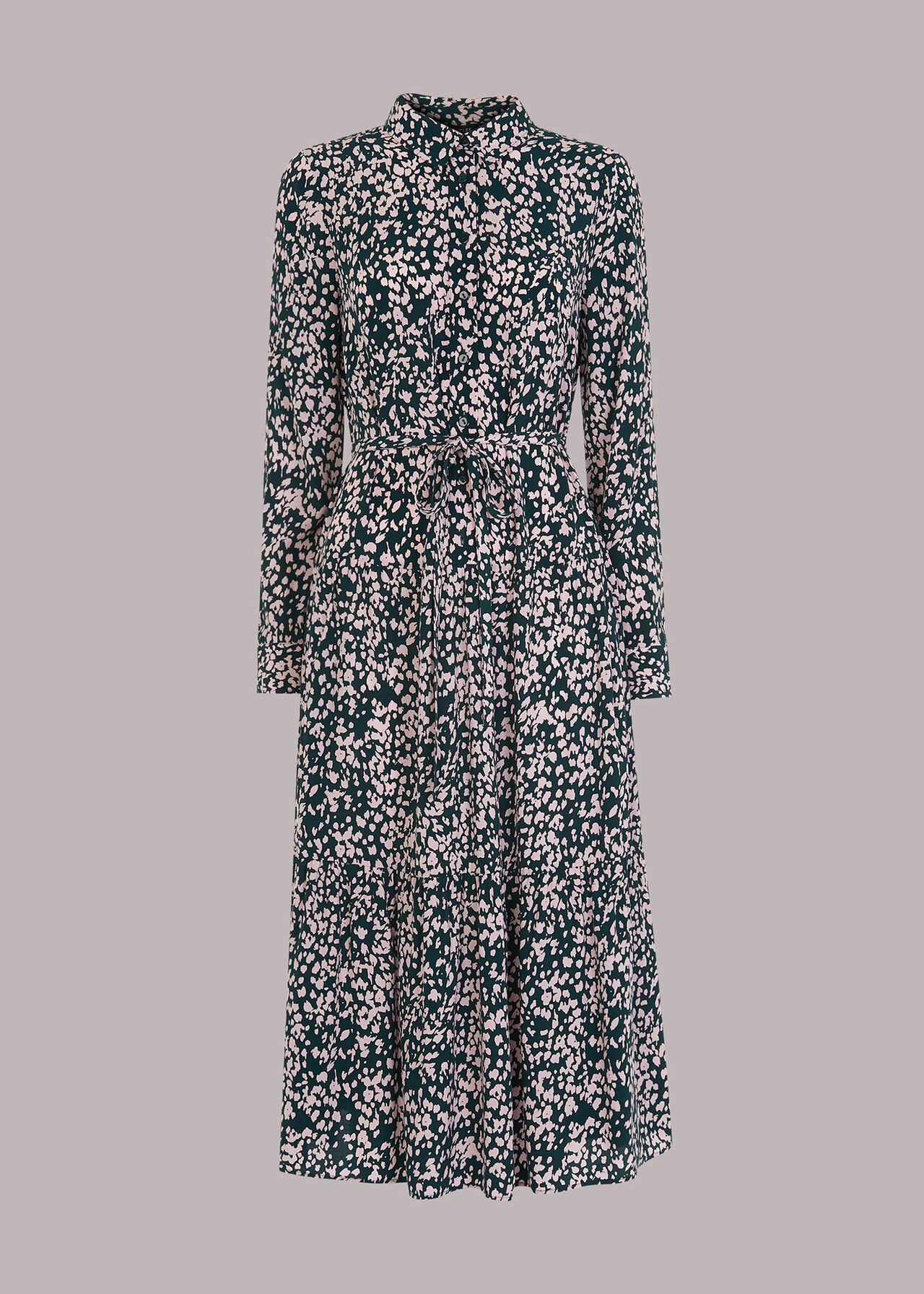 Dashed Animal Shirt Dress