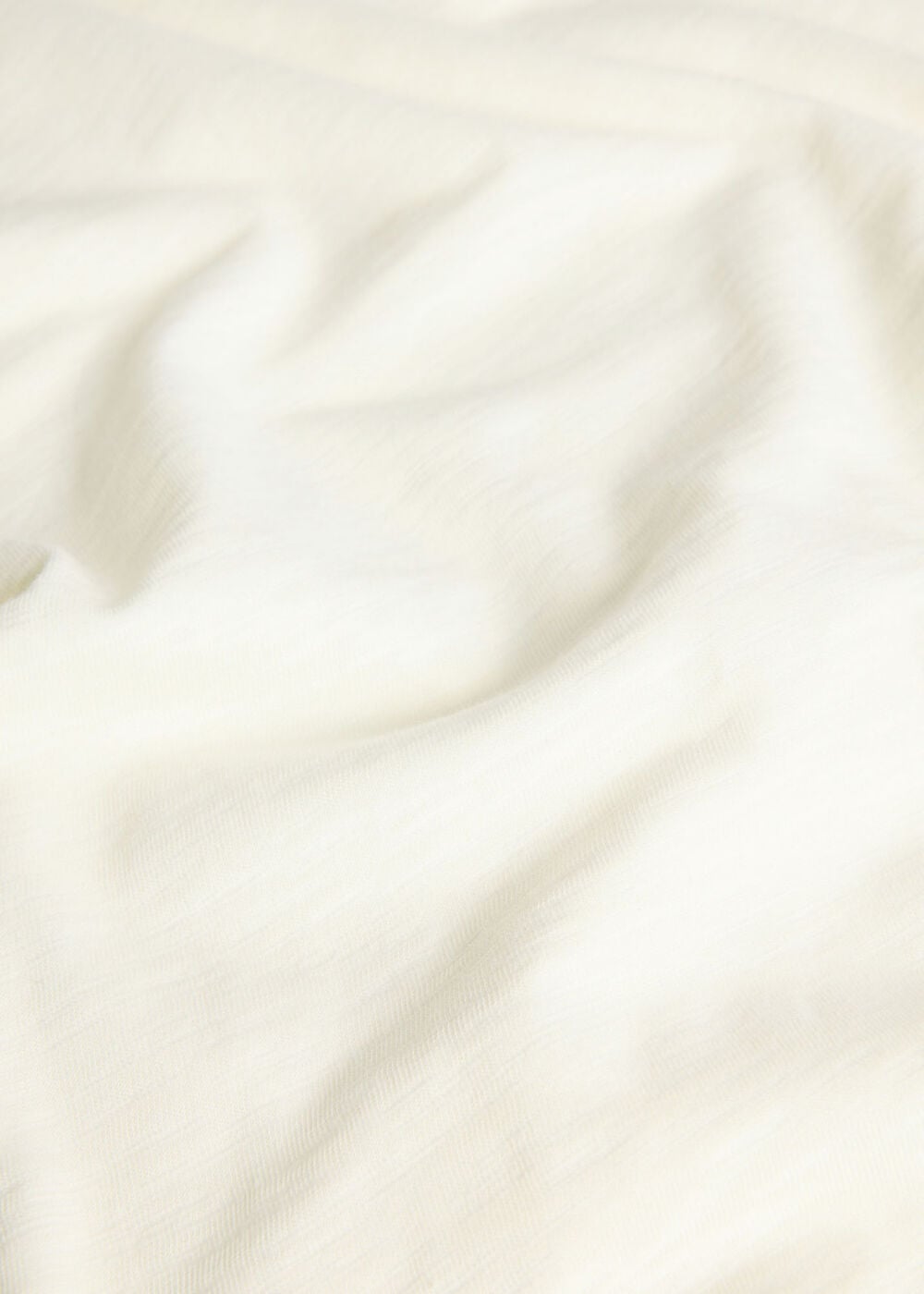 Round Neck Gathered Sleeve Tee