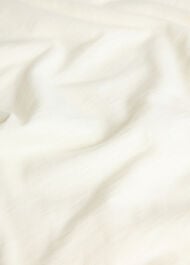 Round Neck Gathered Sleeve Tee