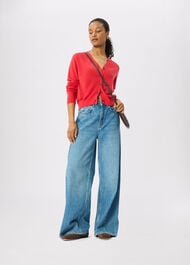 V Neck Linen Cardigan