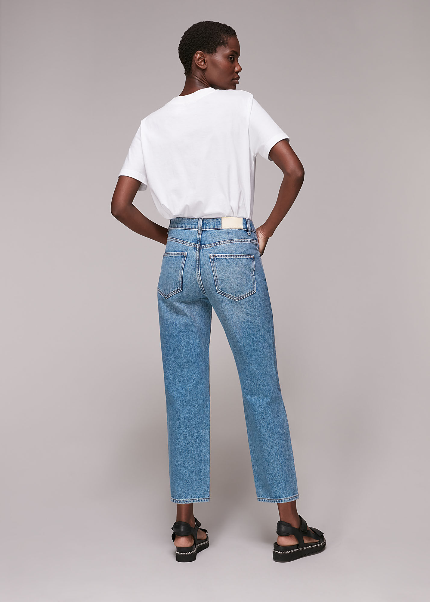 Denim Authentic Hollie Button Jean WHISTLES Whistles