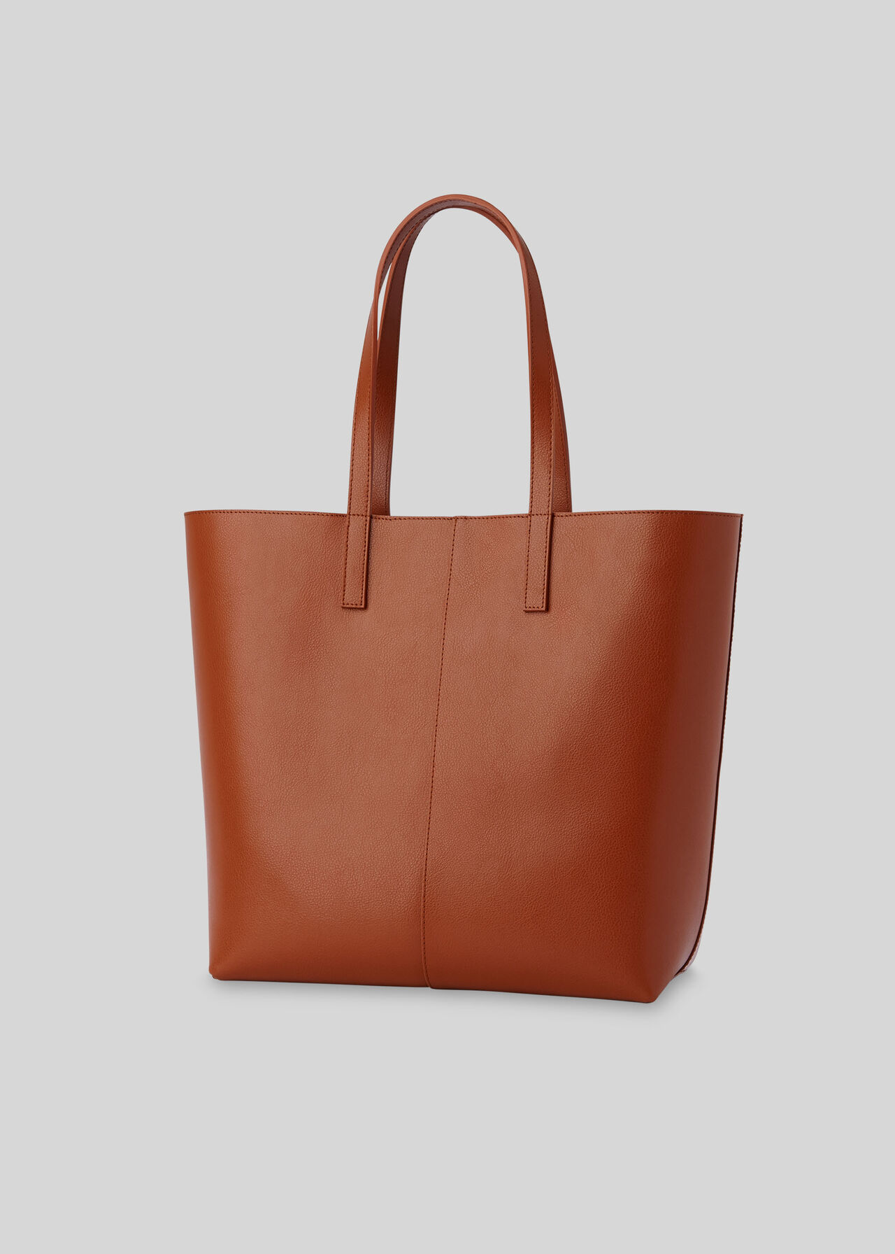 Denmark Unlined Leather Tote Tan