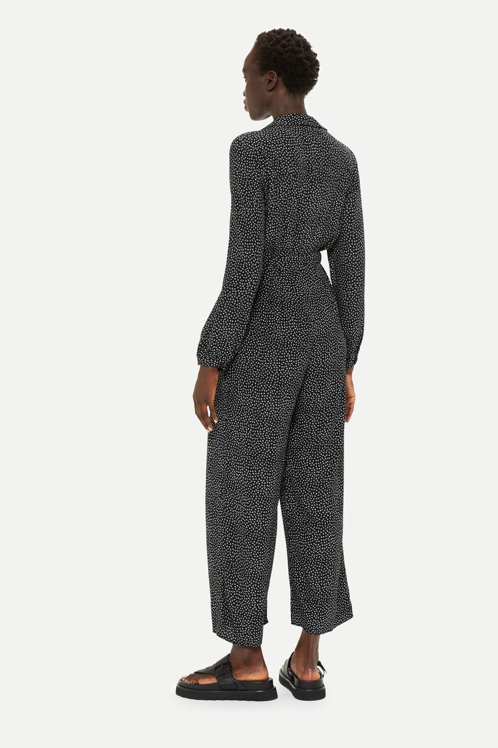 Black Leah Scattered Y Jumpsuit