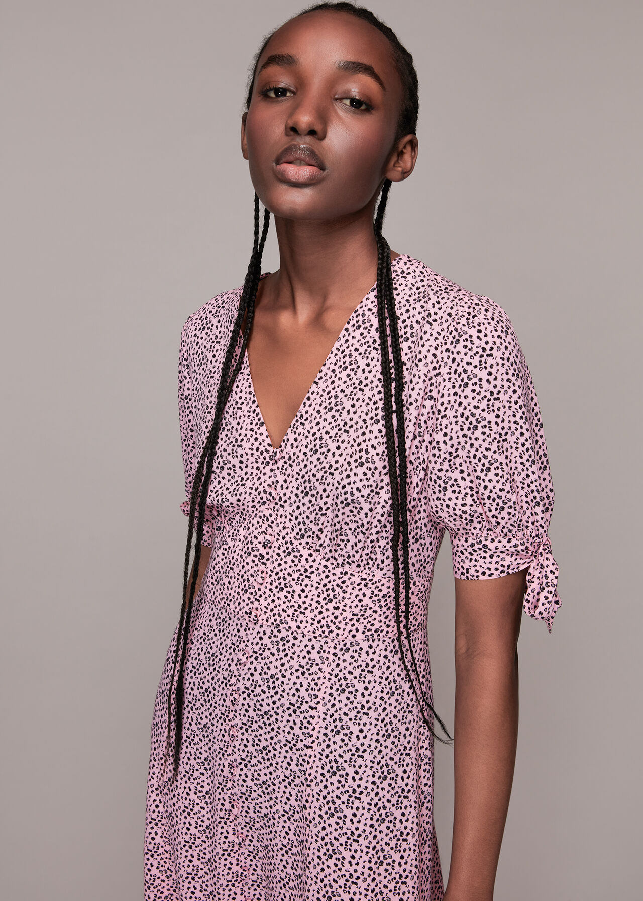 Ink Leopard Print Neave Dress