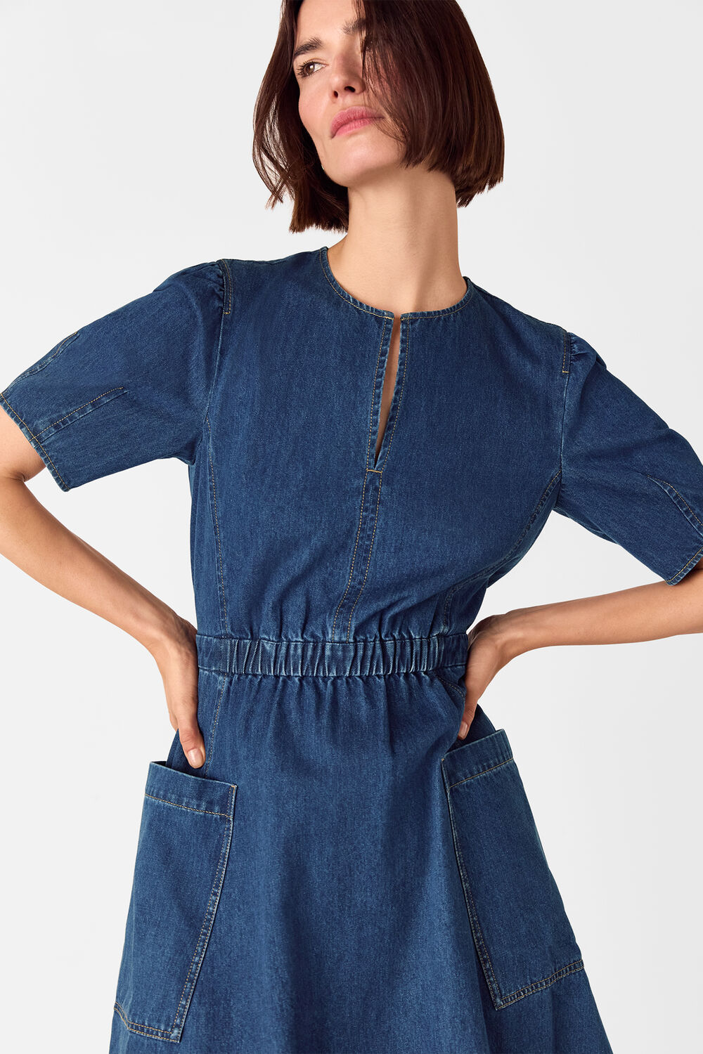 Midi Short Sleeve Dress