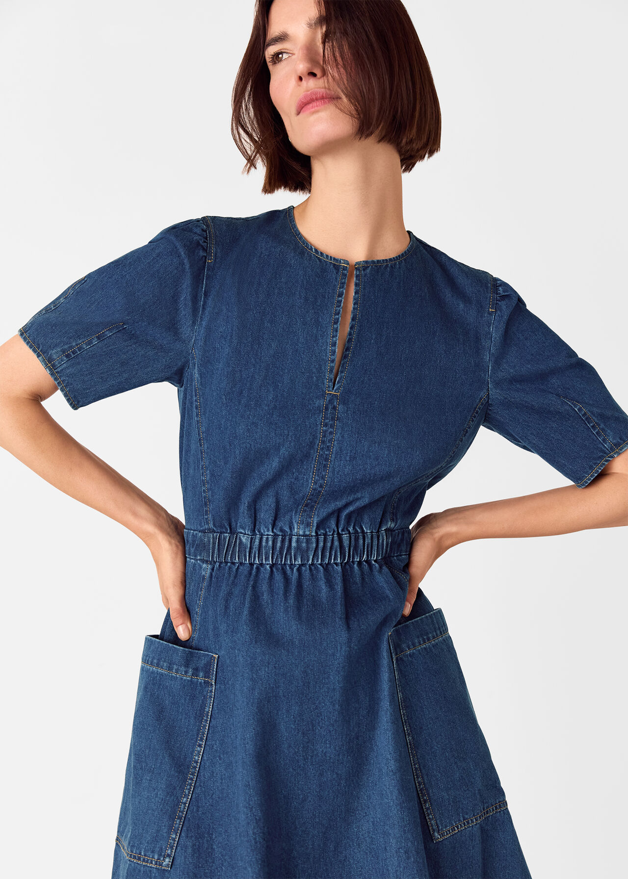 Midi Short Sleeve Dress