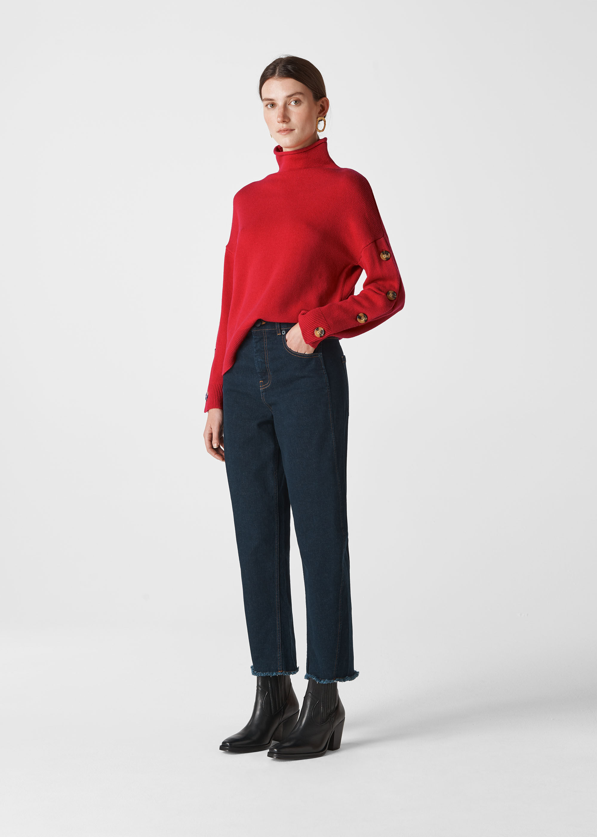 Whistles oversized funnel neck knit hot sale
