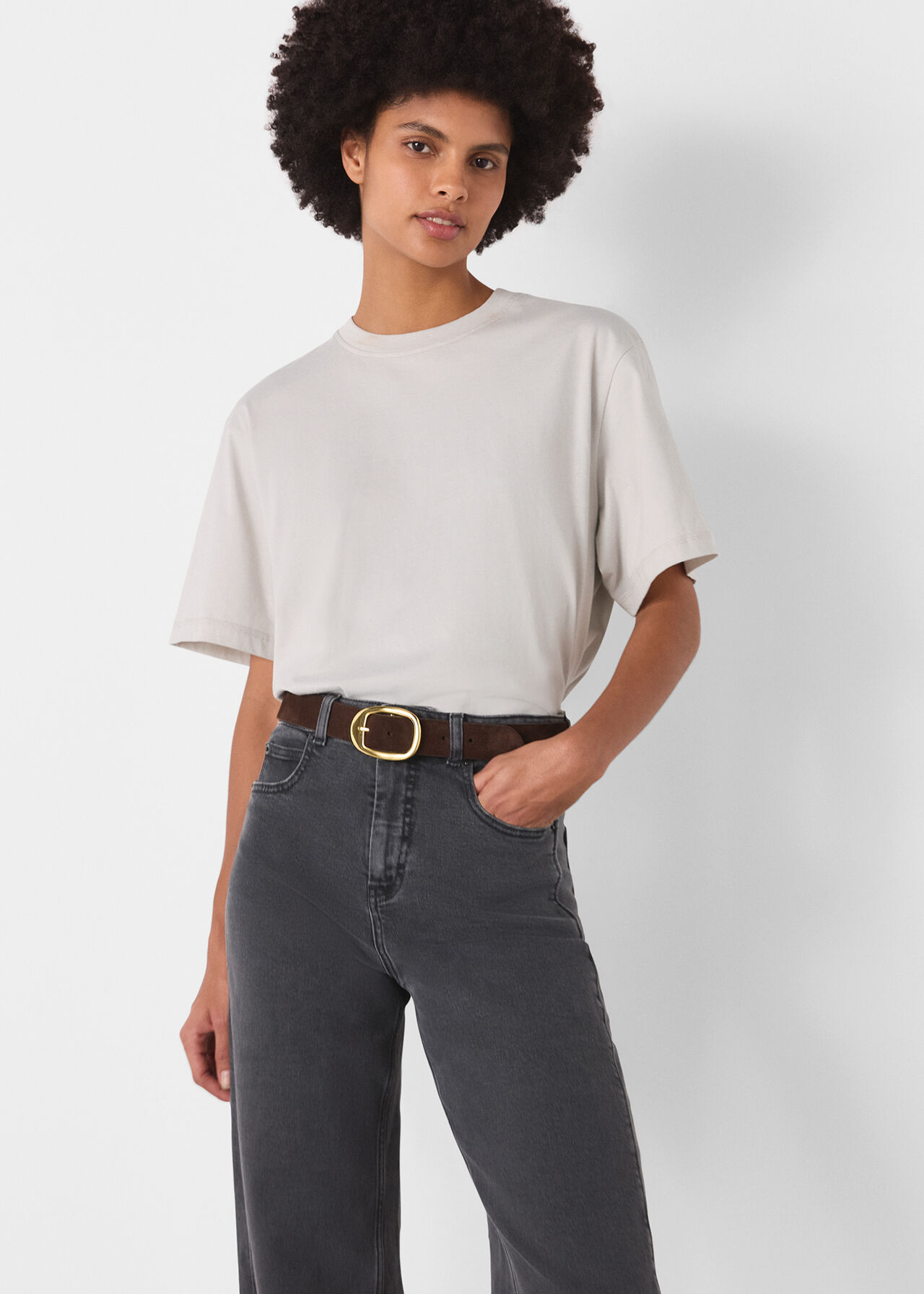 Stretch Barrel Leg Jean