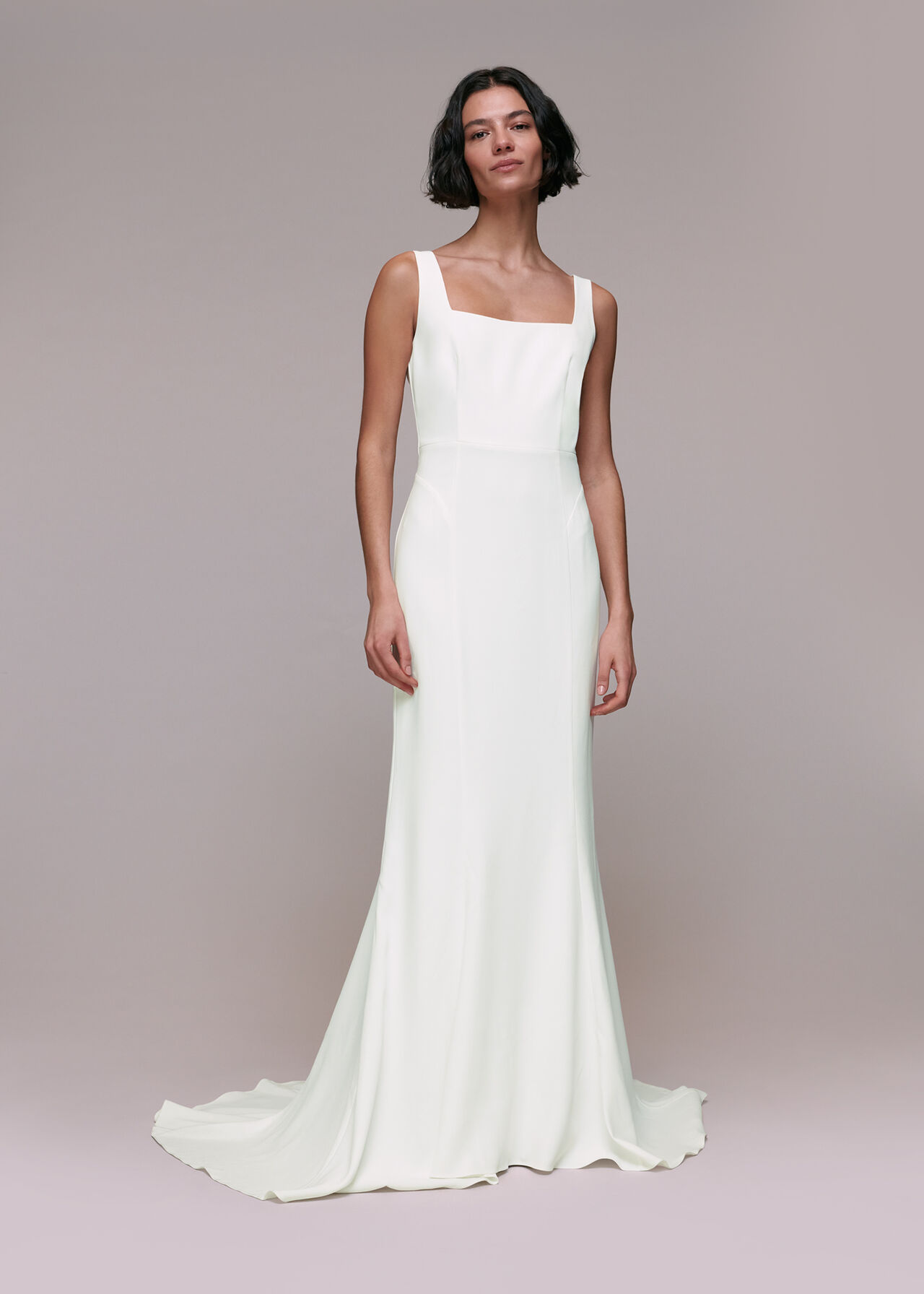 Ivory Mia Square Neck Wedding Dress Whistles Whistles