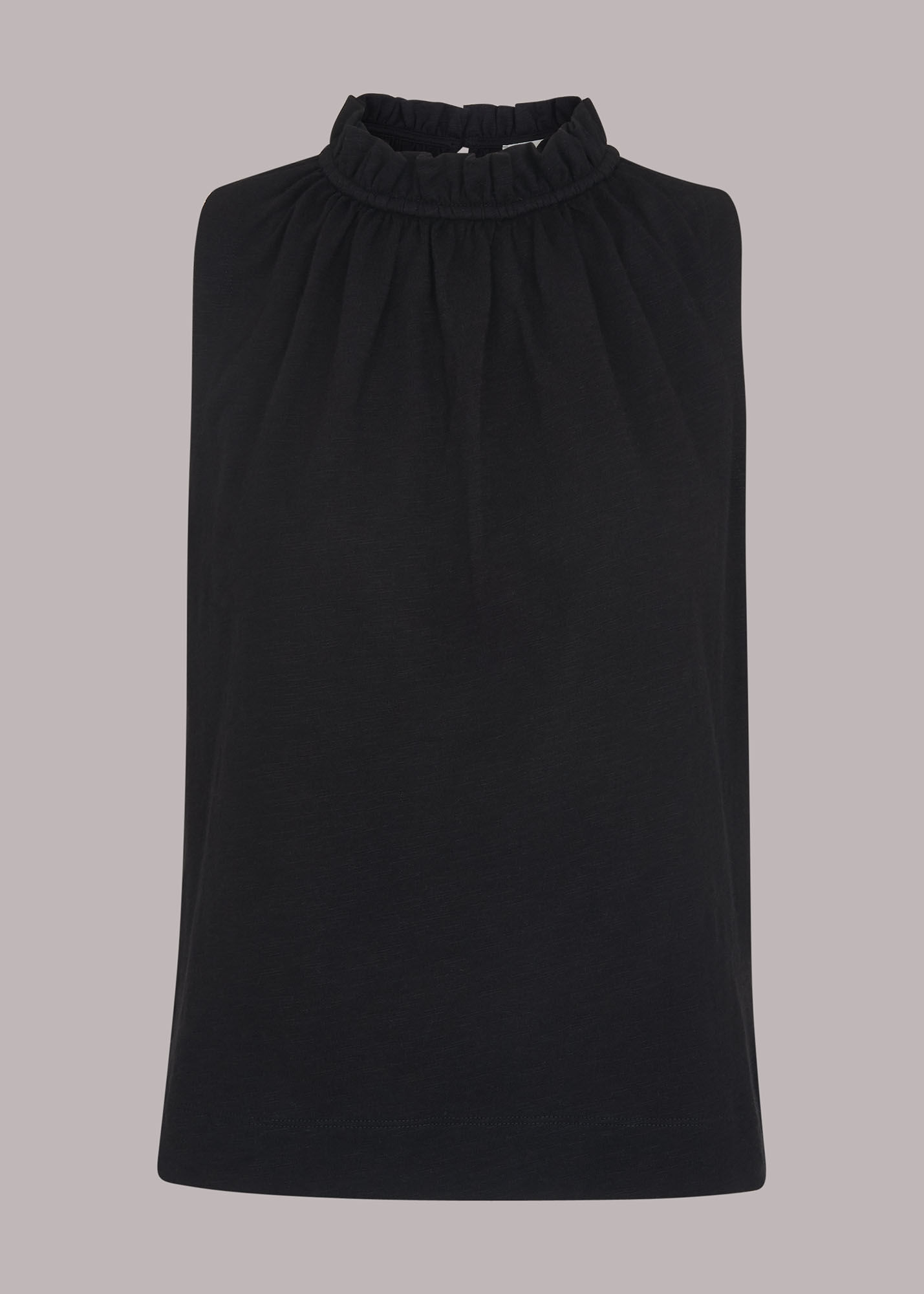 Black high neck sleeveless top online