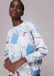 Map Print Sweatshirt