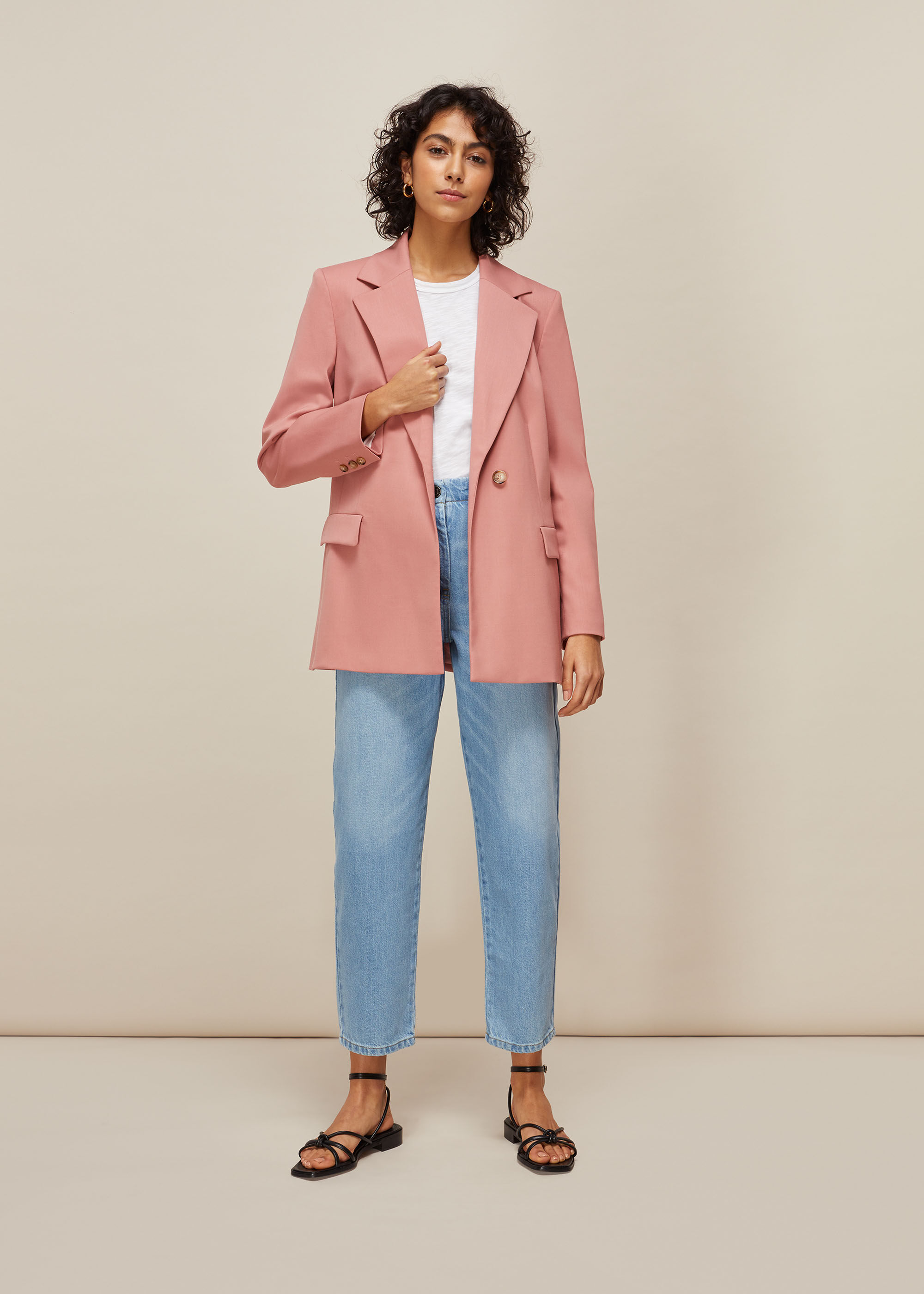 Whistles top pink jacket