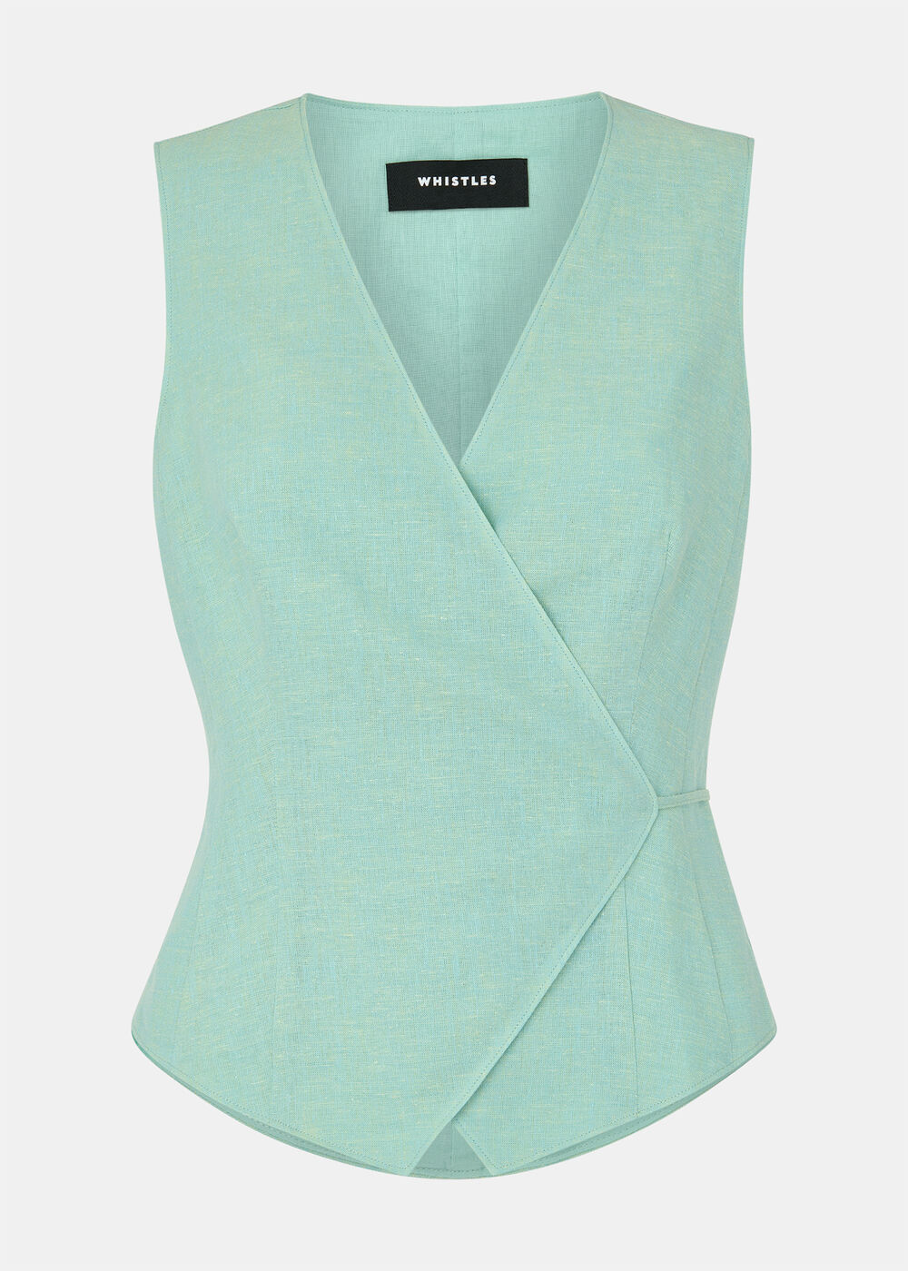 Wrap Front Tie Waistcoat