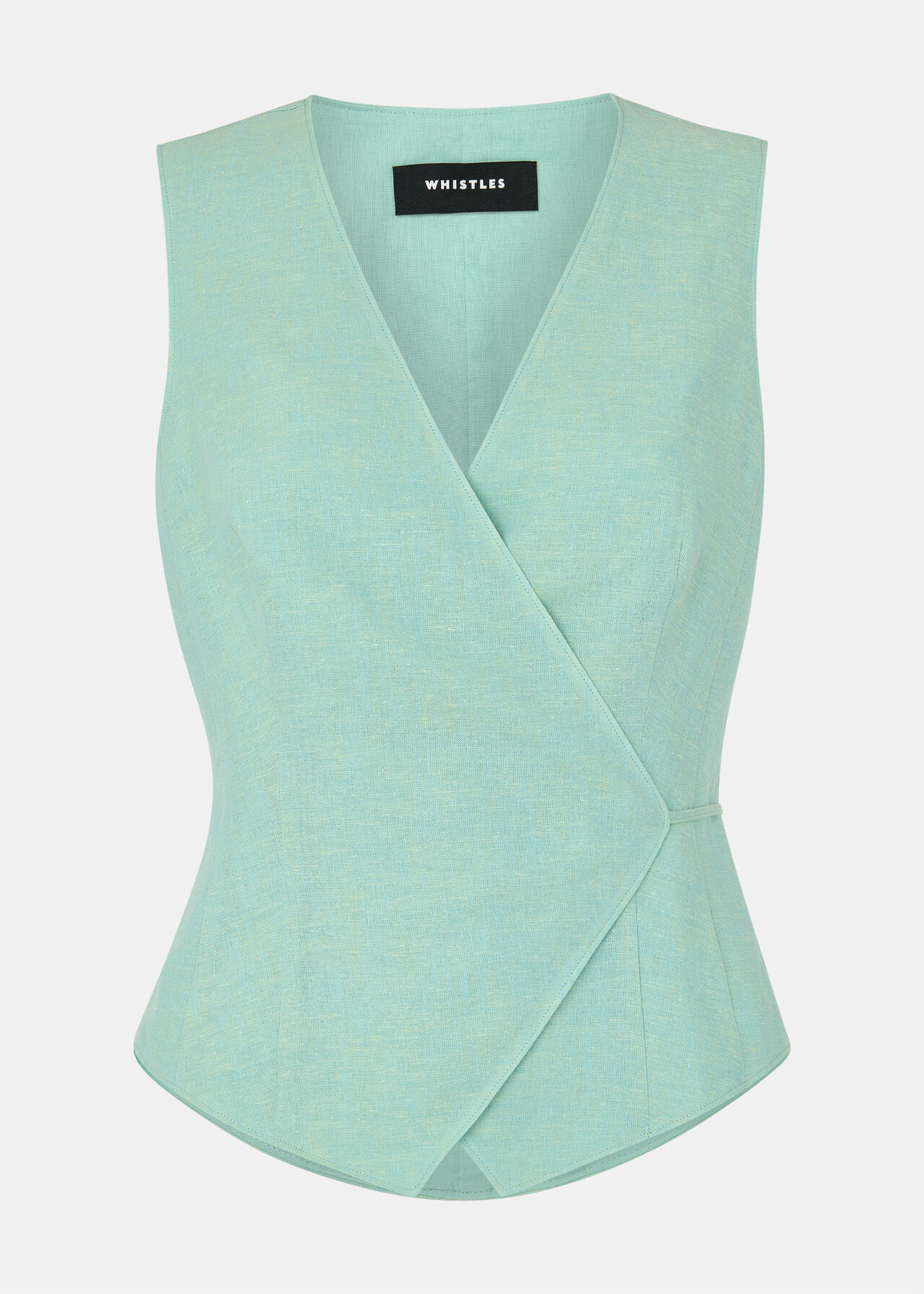 Wrap Front Tie Waistcoat