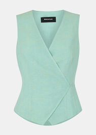 Wrap Front Tie Waistcoat