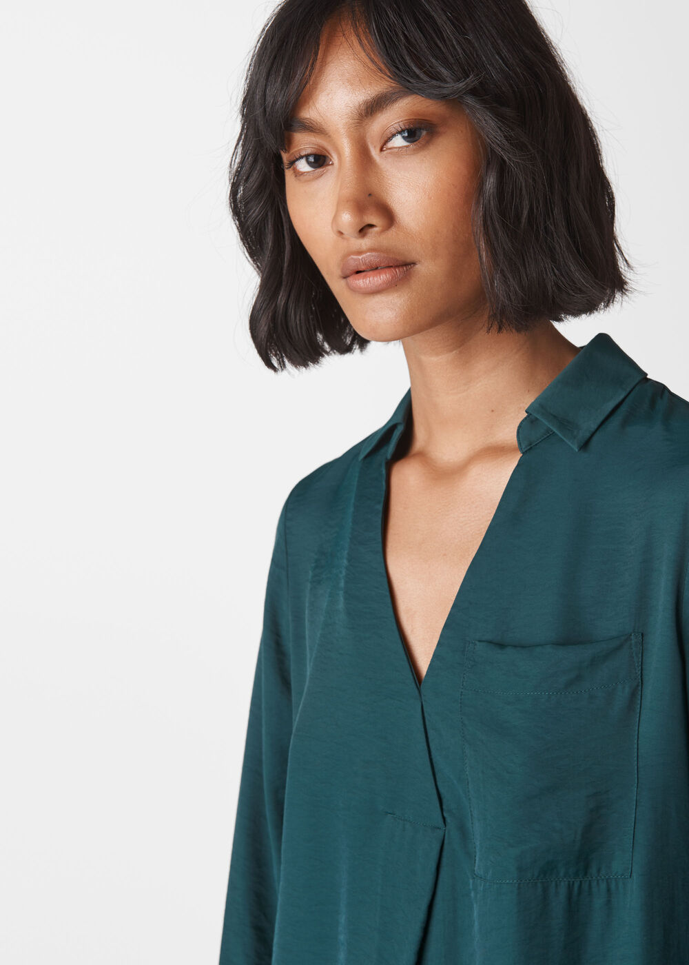 Ella Pocket Shirt Green