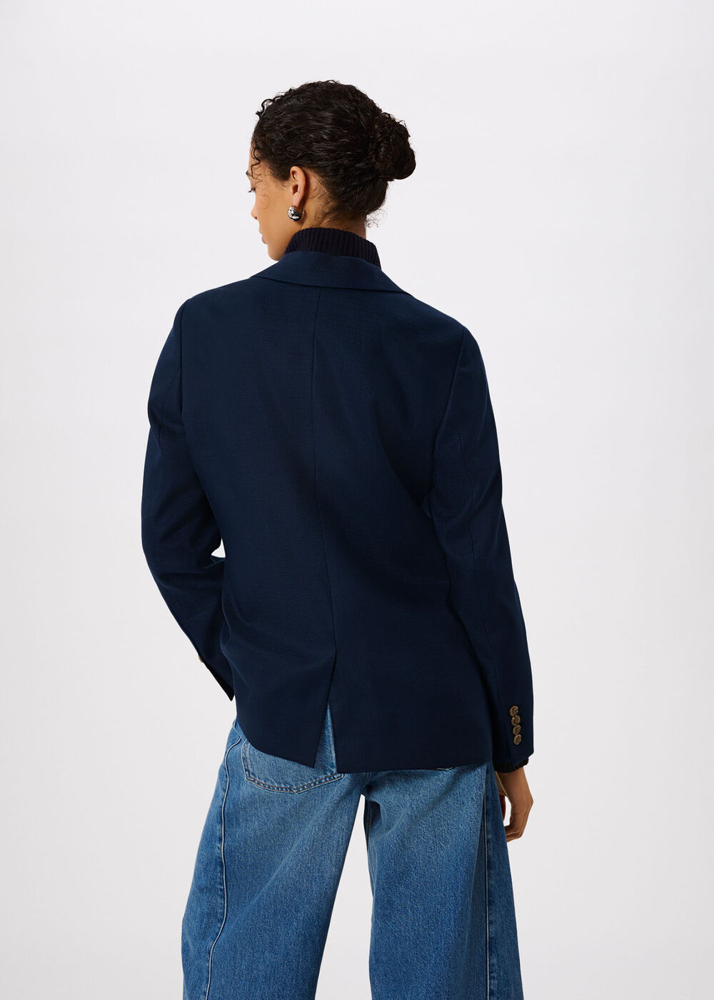 Relaxed Hopsack Blazer