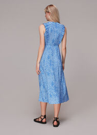 Lively Animal Frill Midi Dress