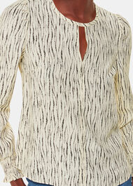 Shibori Stripe Detail Blouse