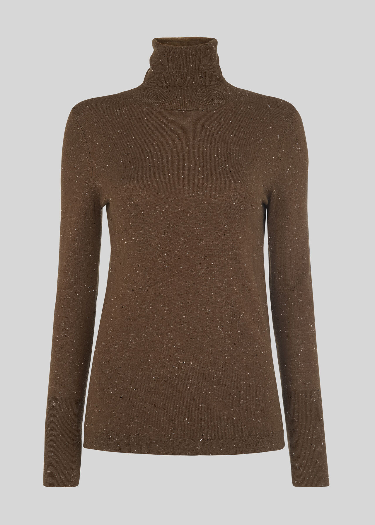 Annie Sparkle Polo Knit Khaki