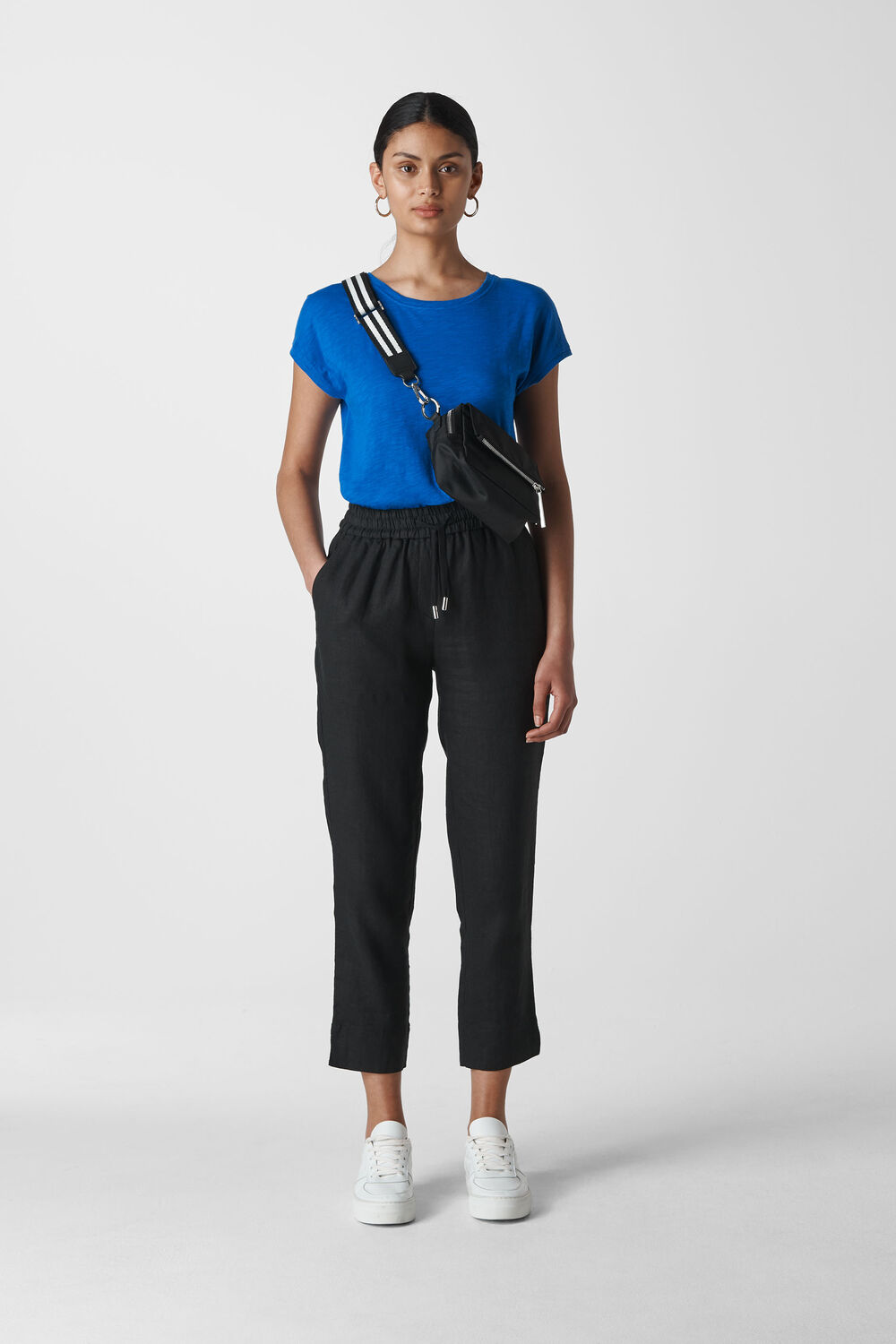Minimal Cap sleeve Tee Blue