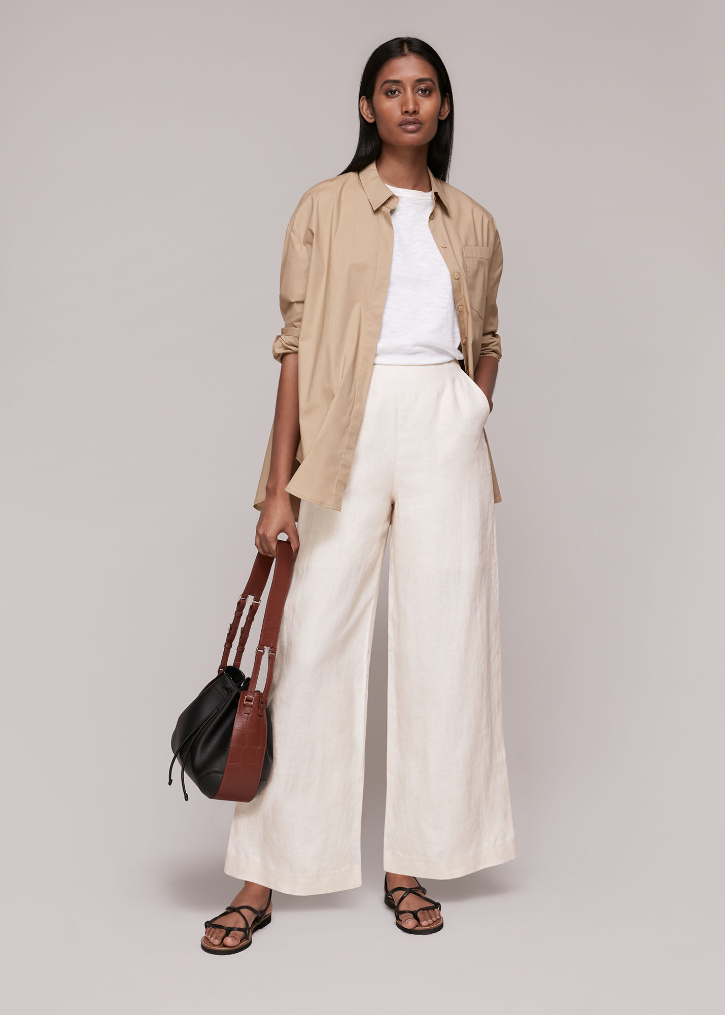 Linen trousers - Gina Tricot