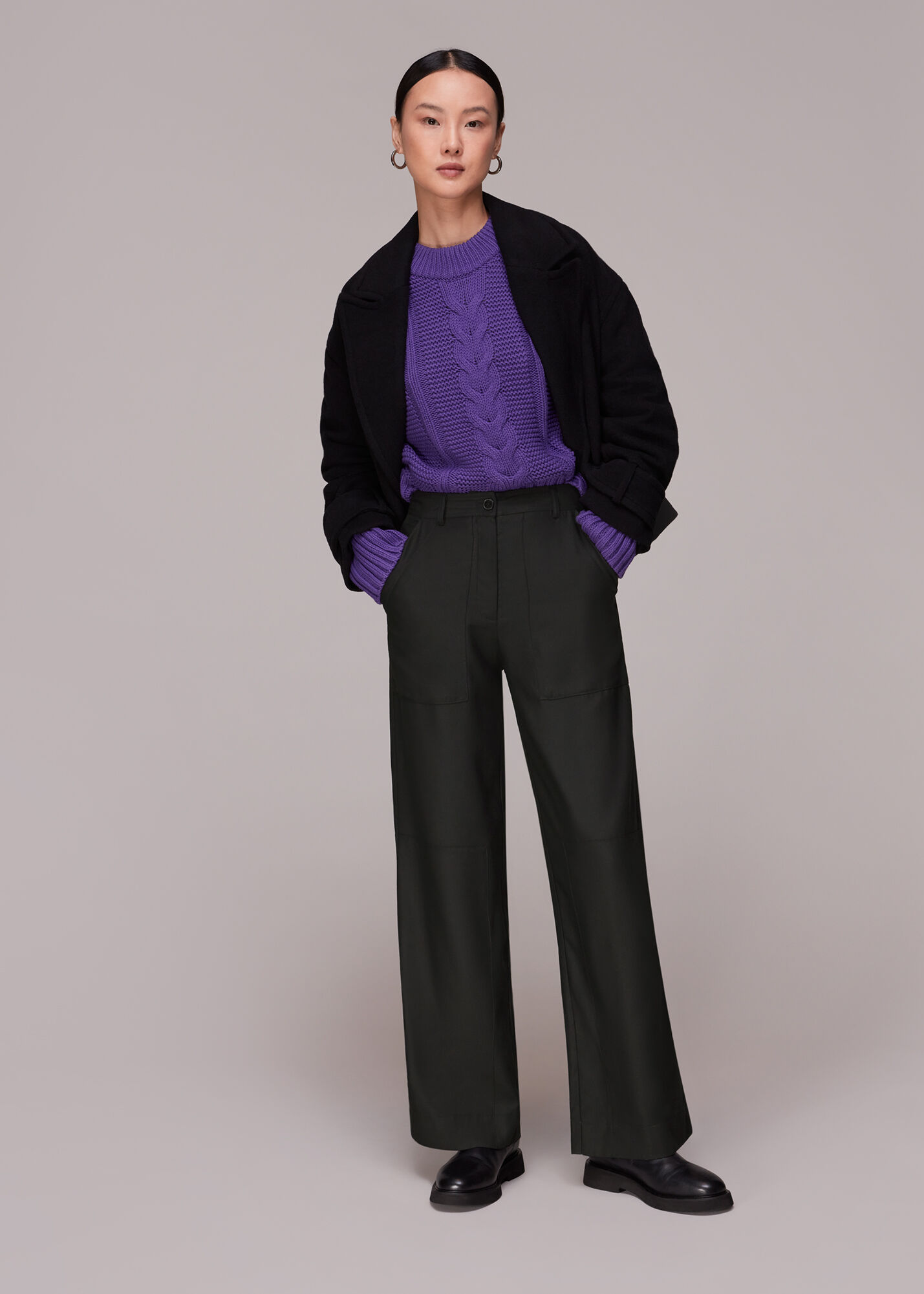Tencel shop trousers zara