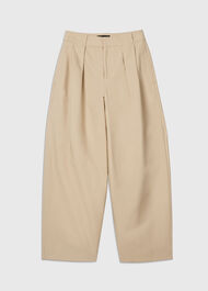 Cotton Barrel Leg Trouser