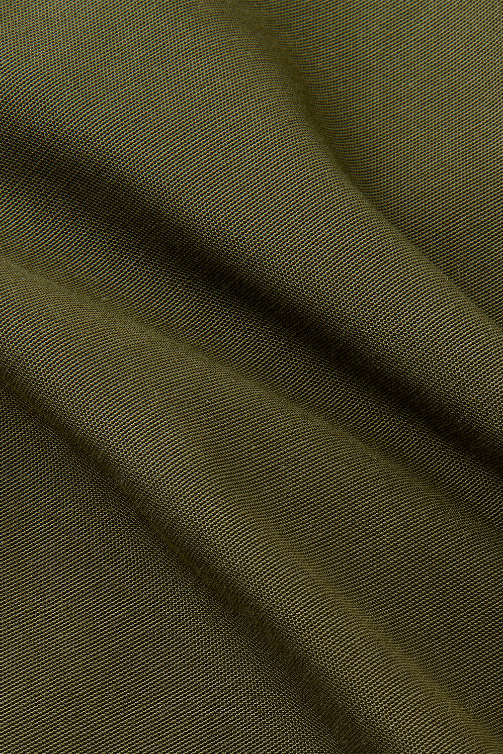 Khaki Pleat Front Barrel Trouser