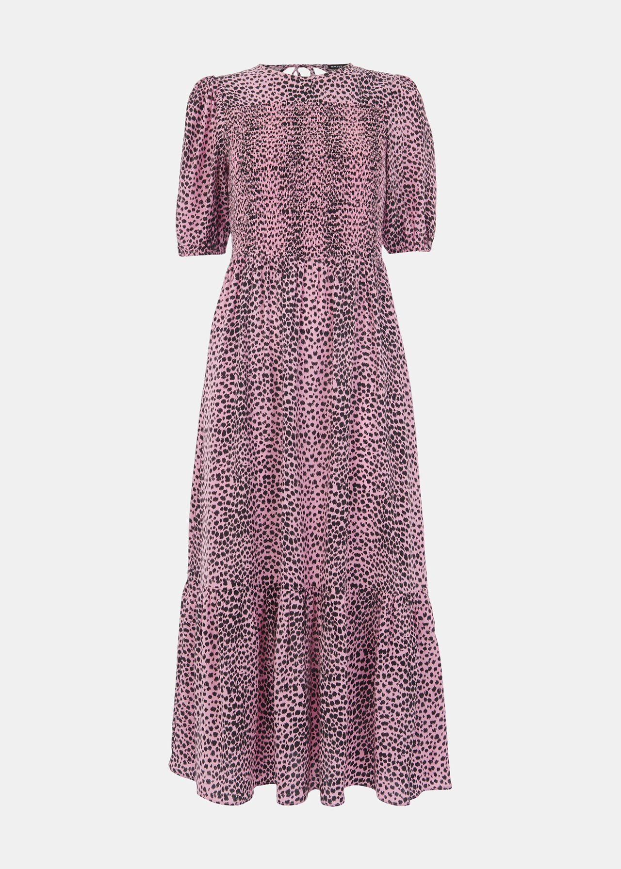 Pink/Multi Sketched Cheetah Dress | WHISTLES