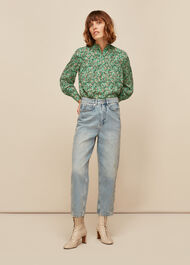 Heath Floral Print Top