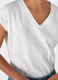 Willa V-Neck Cap Sleeve Tee