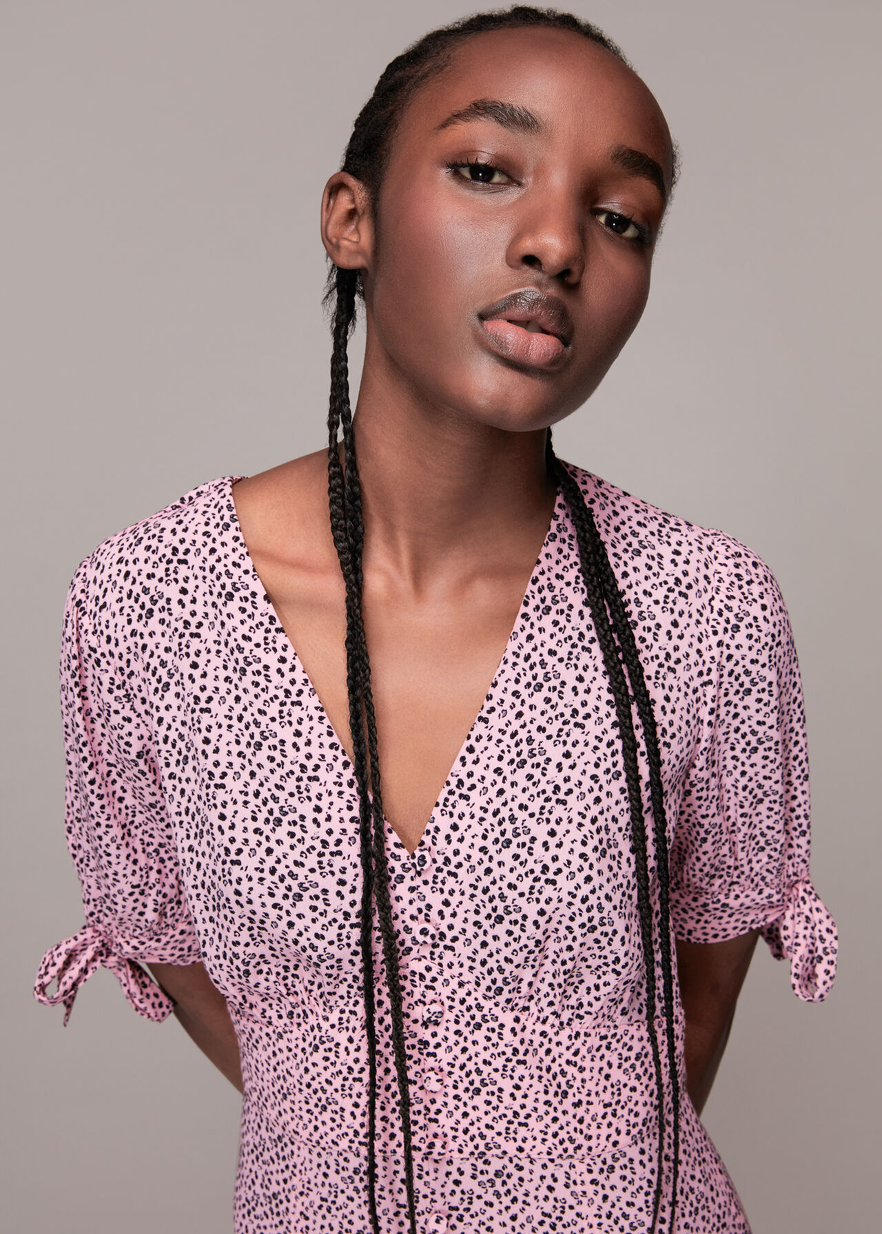 Ink Leopard Print Neave Dress