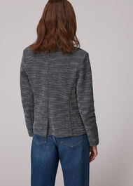 Tweed Slim Jersey Jacket